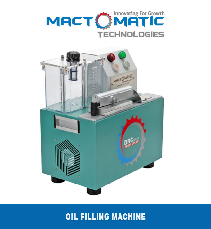 Hydraulic Door Closer Oil Filling Machine Manufacturers - Suppliers and Exporters Rajkot India Mactomatic Brand